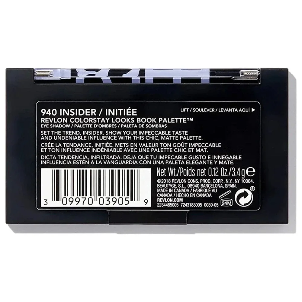 Revlon ColorStay Looks Book Eye Shadow Palette, 940 Insider, 0.12 oz